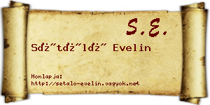 Sétáló Evelin névjegykártya